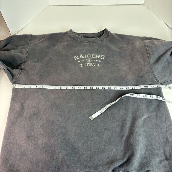 Vintage Oakland Raiders Crewneck Sweatshirt, XL, Black, Logo, NFL, - Picture 5 of 8